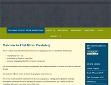 Tablet Screenshot of flintriverpresbytery.org